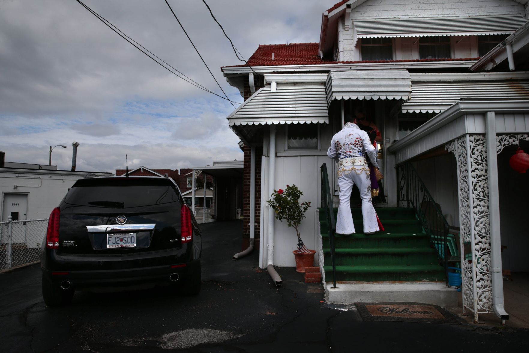 Funeral director plays the King